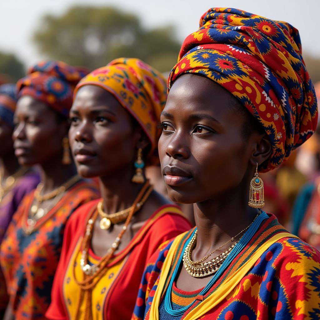 Sudanese Women in Traditional Attire