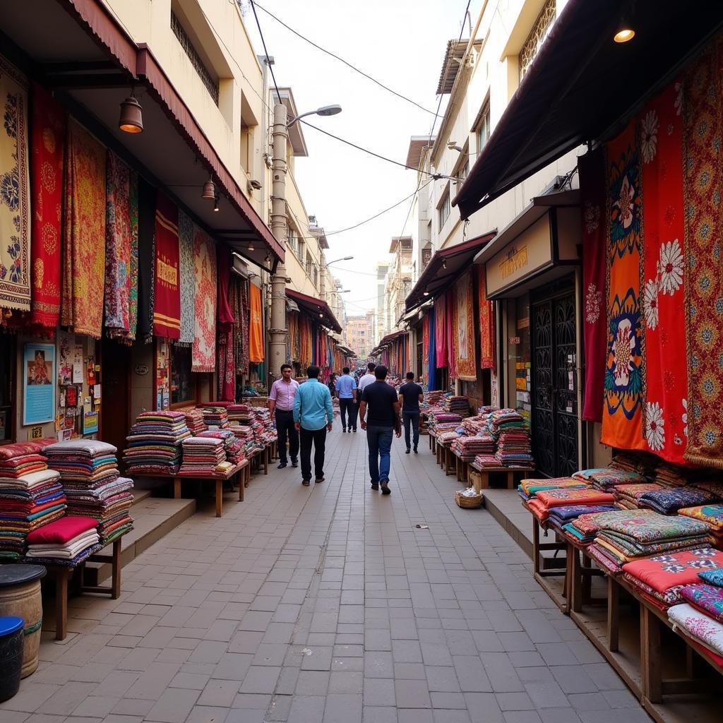 Bustling Surat Textile Market