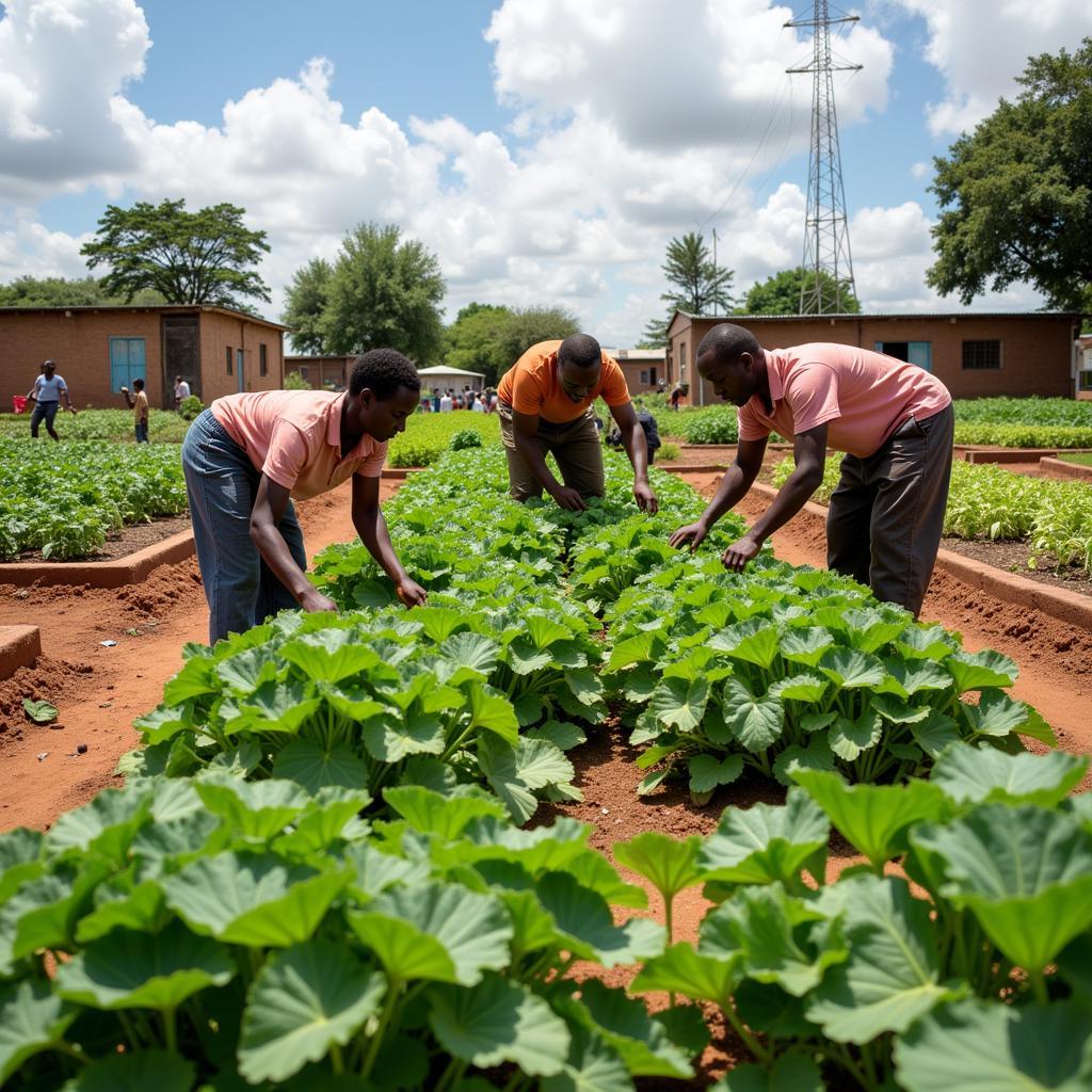 Sustainable Farming Practices in Africa: Community Garden