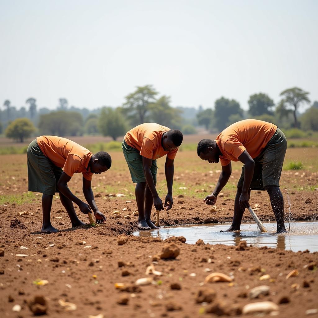 Farmers battling drought in Tanzania