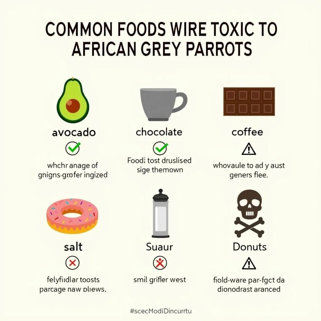 Foods Toxic to African Grey Parrots 