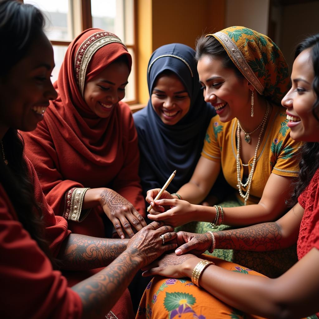 Traditional African Mehndi Ceremony