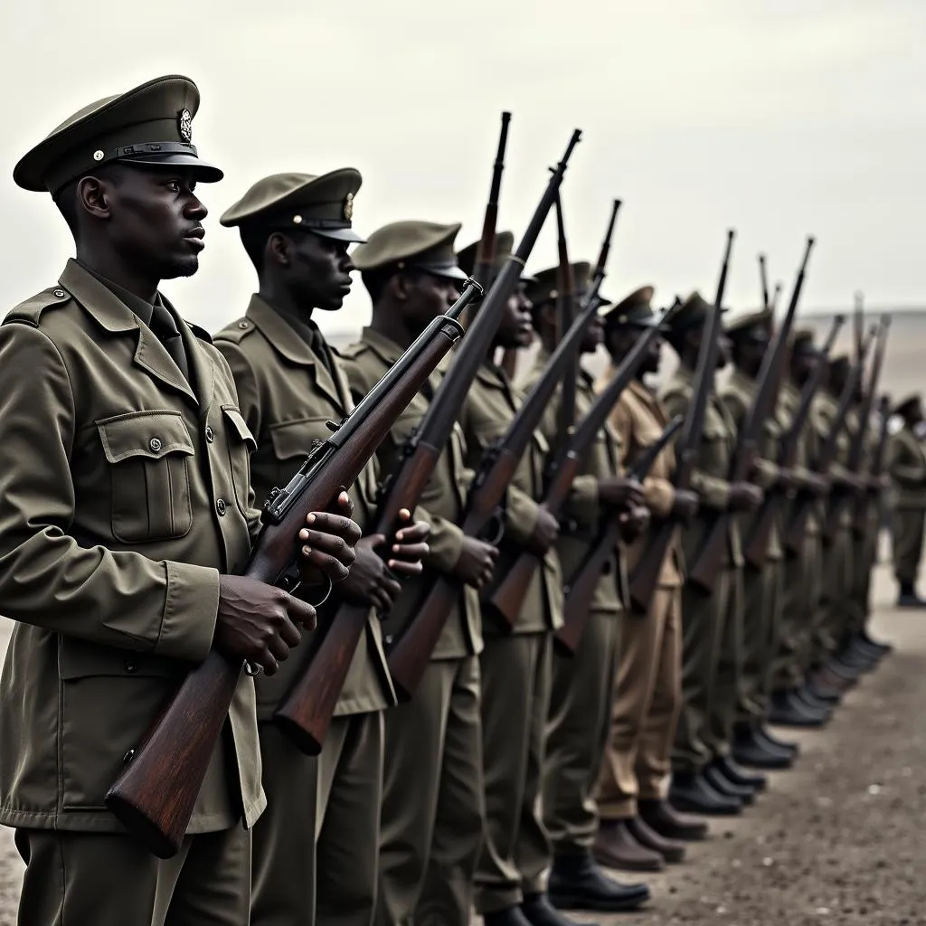 USCT Soldiers in Formation