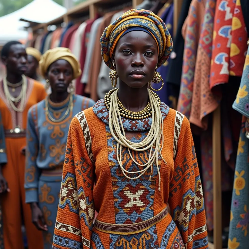 Variety of African Knitwear on Display