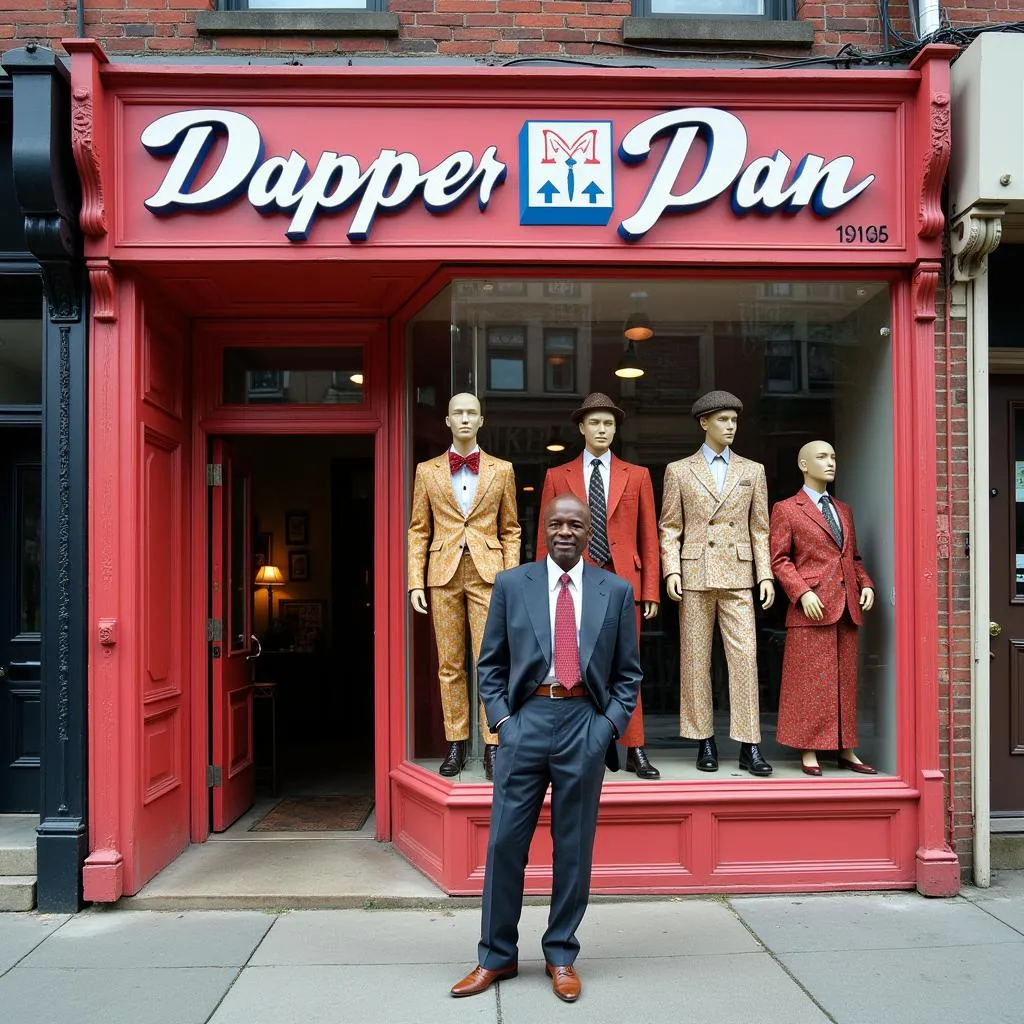 Vintage Photo of Dapper Dan's Storefront