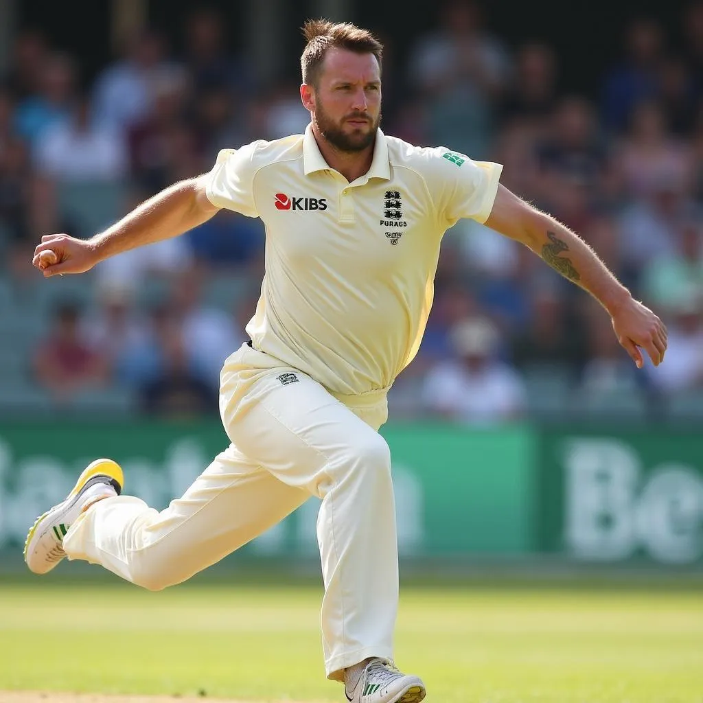 Wayne Parnell bowling action in a match