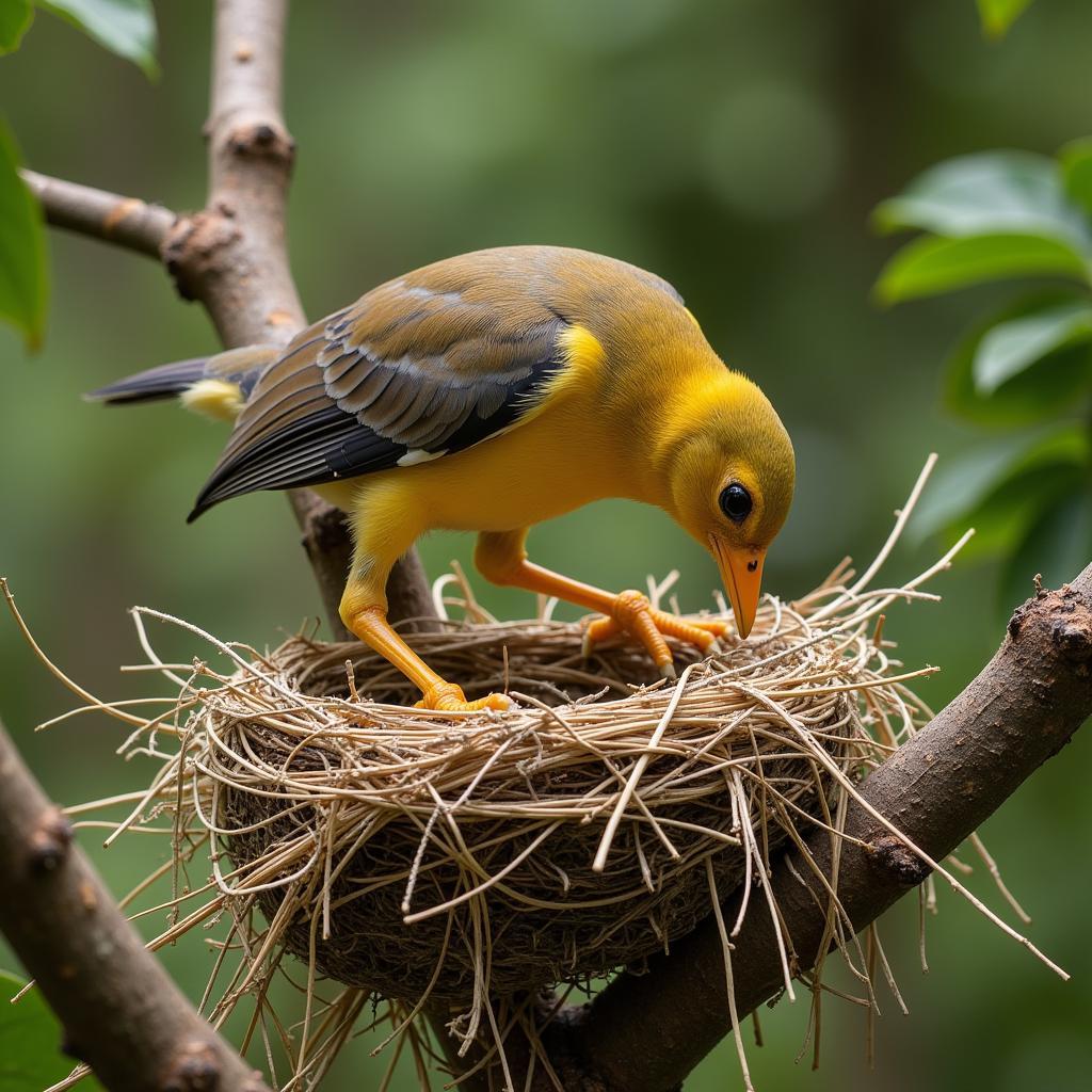 Weaver Bird Nest Construction