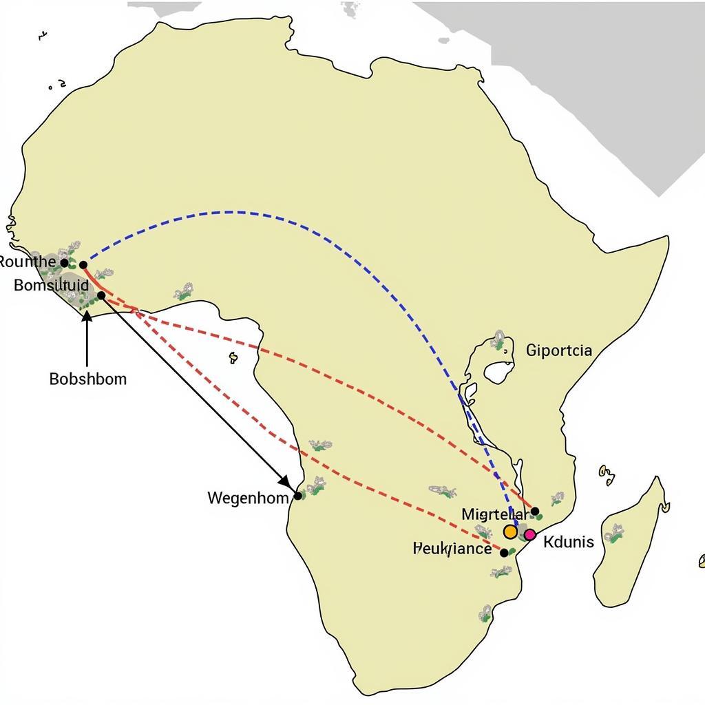 West African drug trafficking route