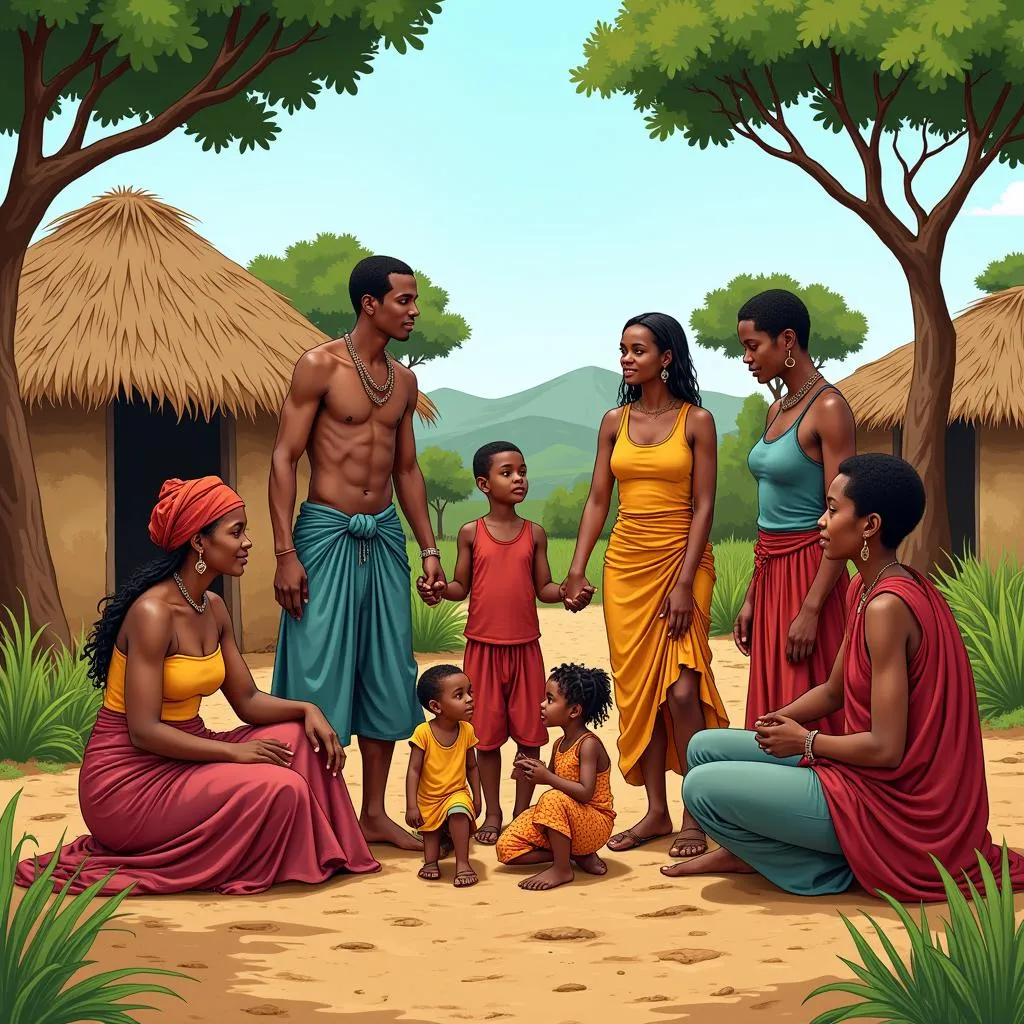 West African Family Gathering