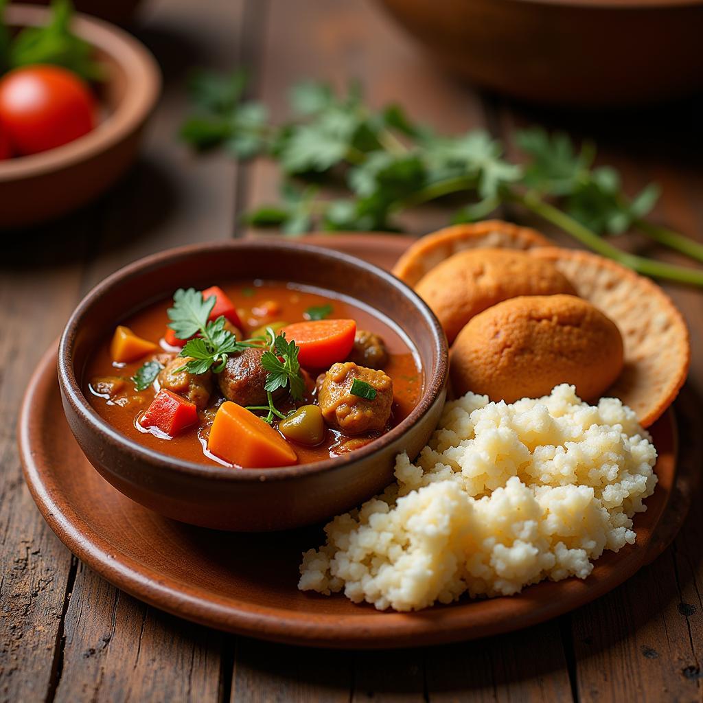 West African Fufu and Soup