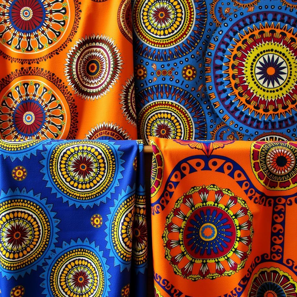 West African Kente Cloth and Adire Fabric