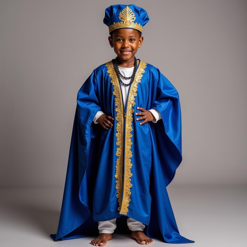 Handmade Yoruba Prince Costume for a Boy