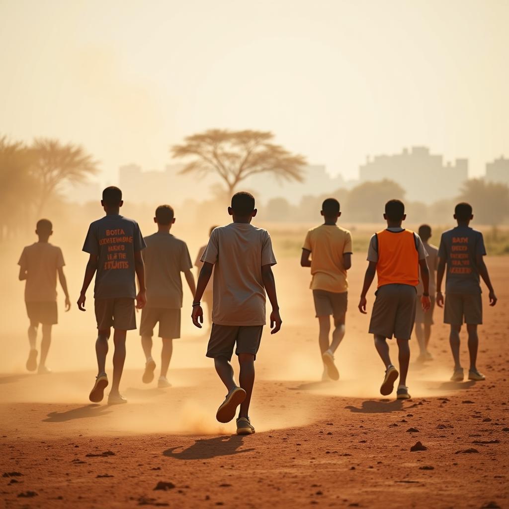 Young African Cricketers Training