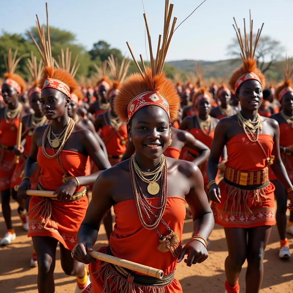 Zulu Reed Dance Ceremony