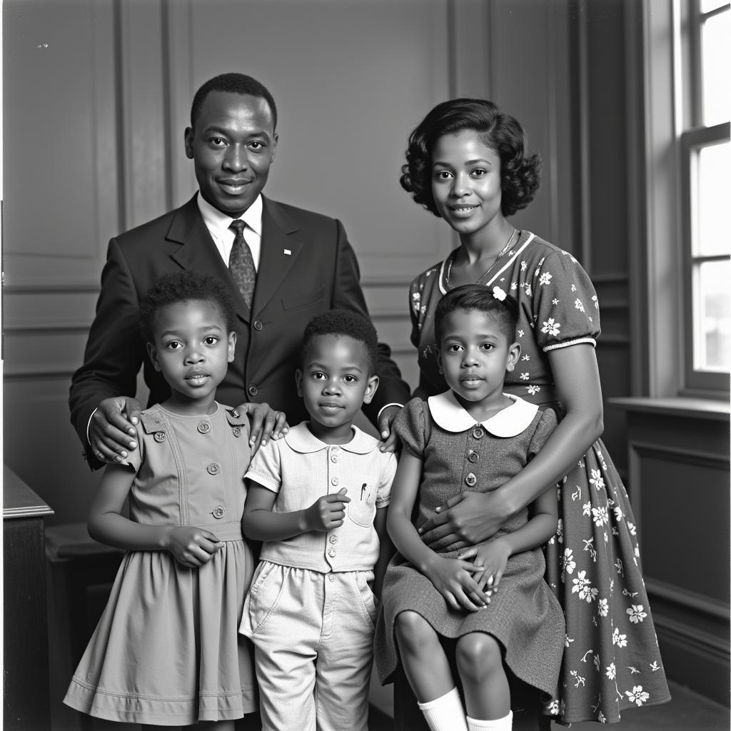 1950s African American Family Portrait