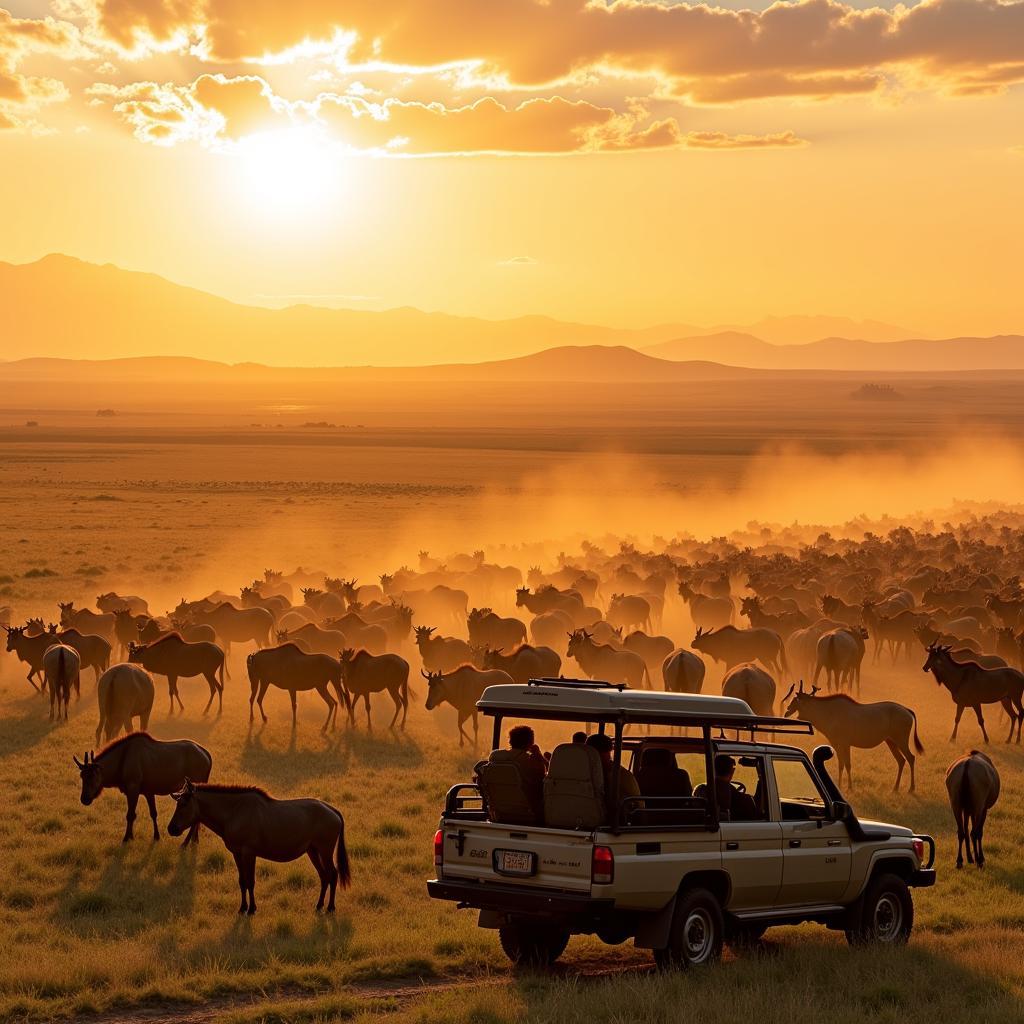 Witnessing the Great Migration during a 7-day African Safari in Serengeti