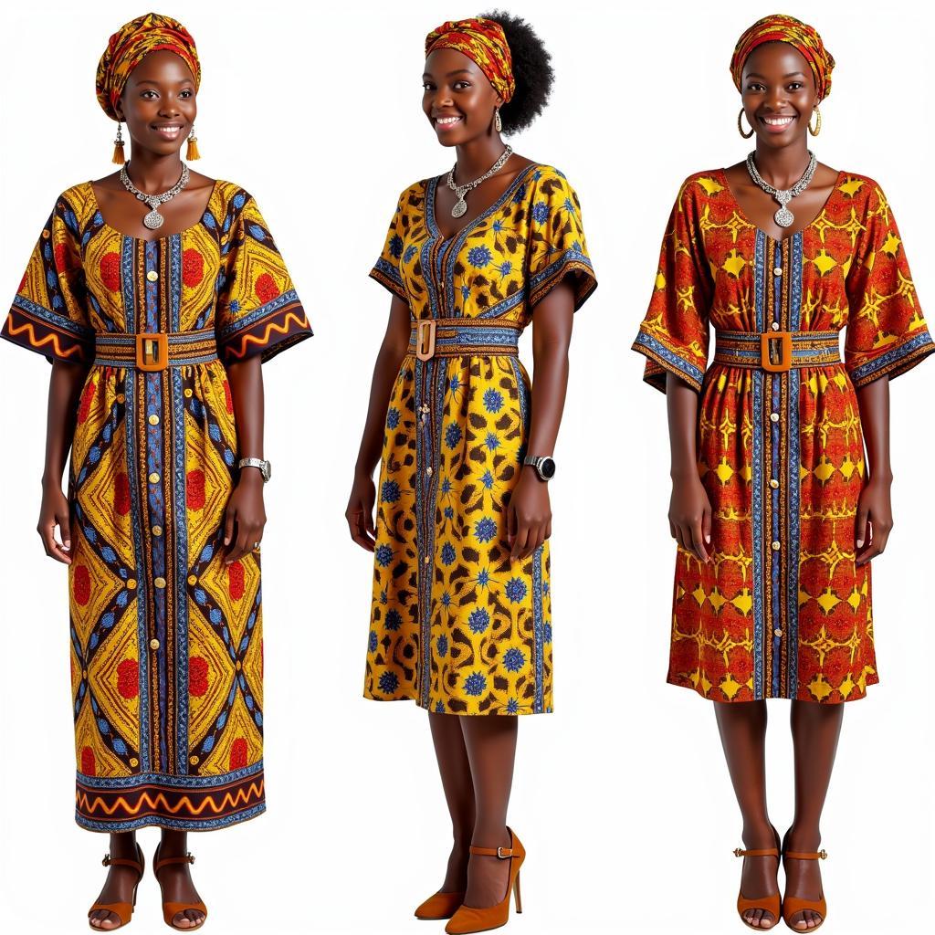 Accessorizing African Kaftan Dresses