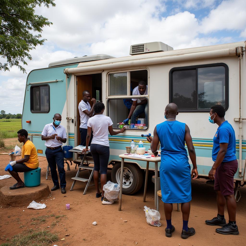 AFENET's rapid response team tackling a disease outbreak