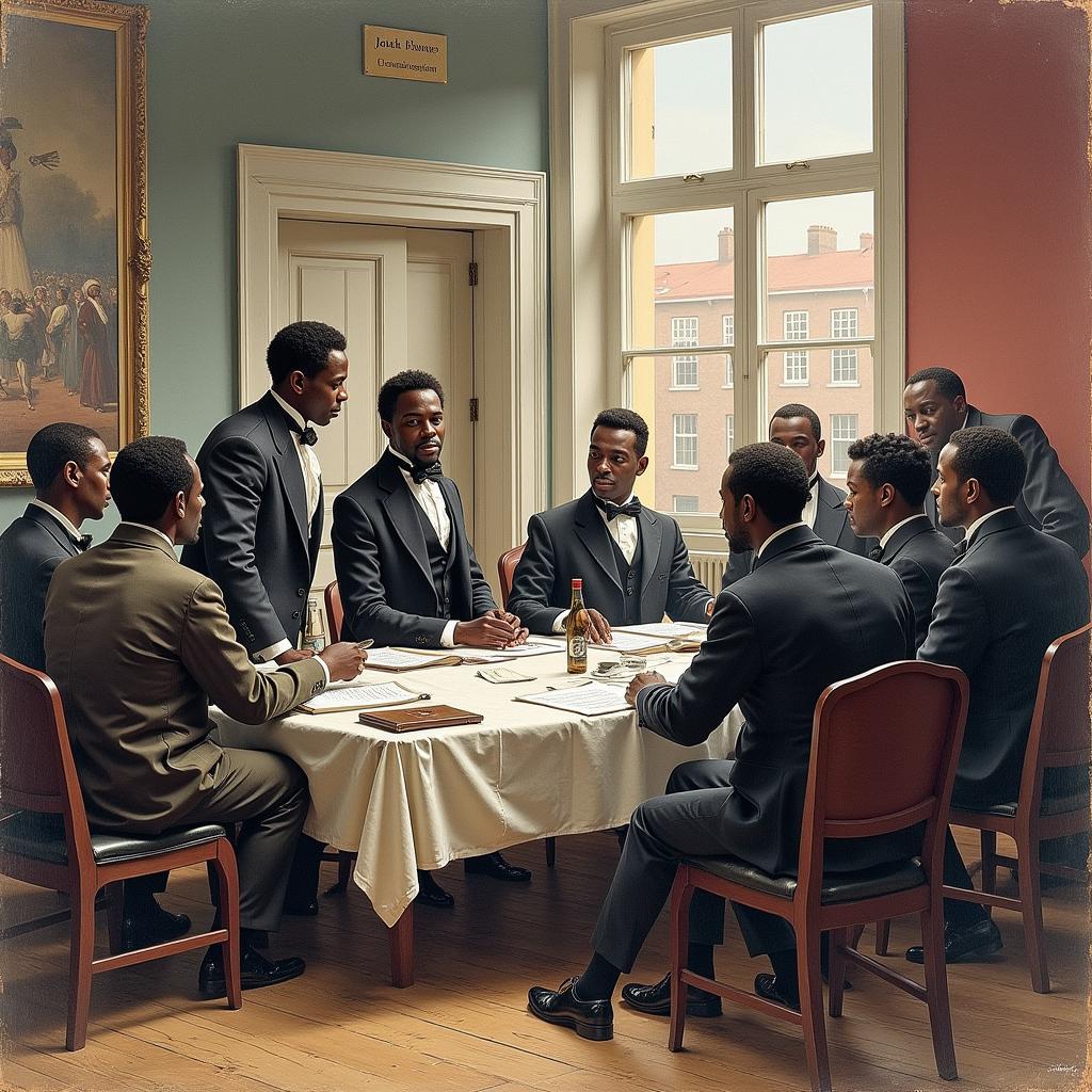 African American Abolitionists in Boston Meeting