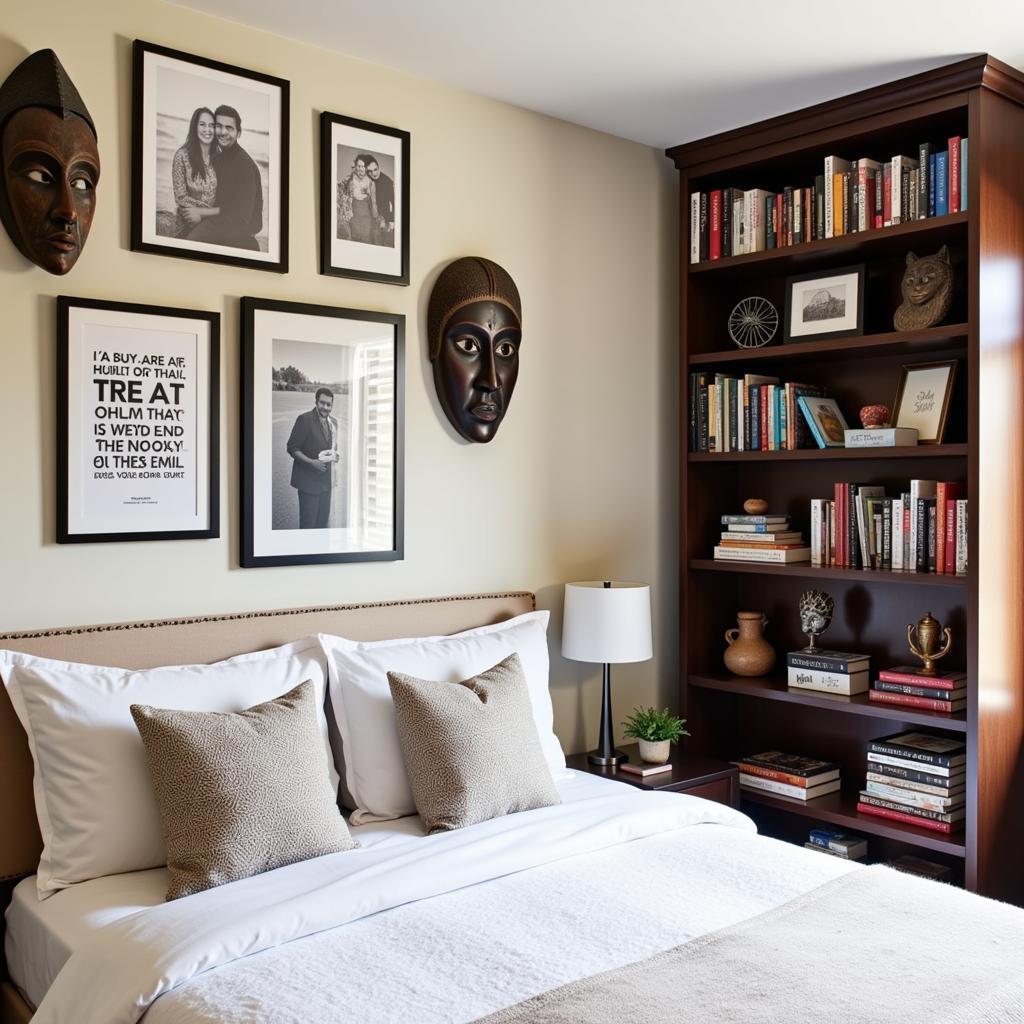 African American Bedroom Decor with Personal Touches