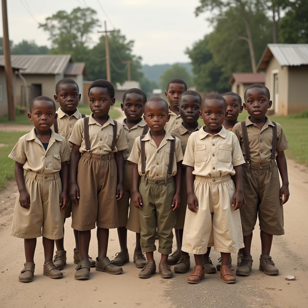 African American children in the early 1900s during segregation