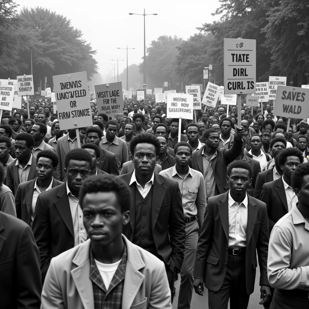 African American Civil Rights March in the 1960s