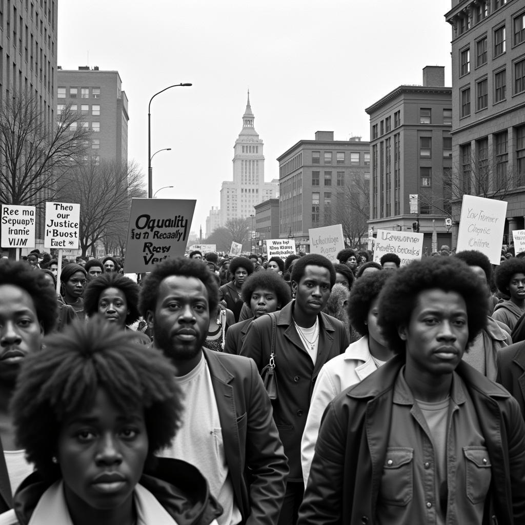 African American Civil Rights Movement Protest