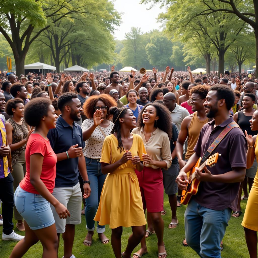 African American Community Gathering in Celebration