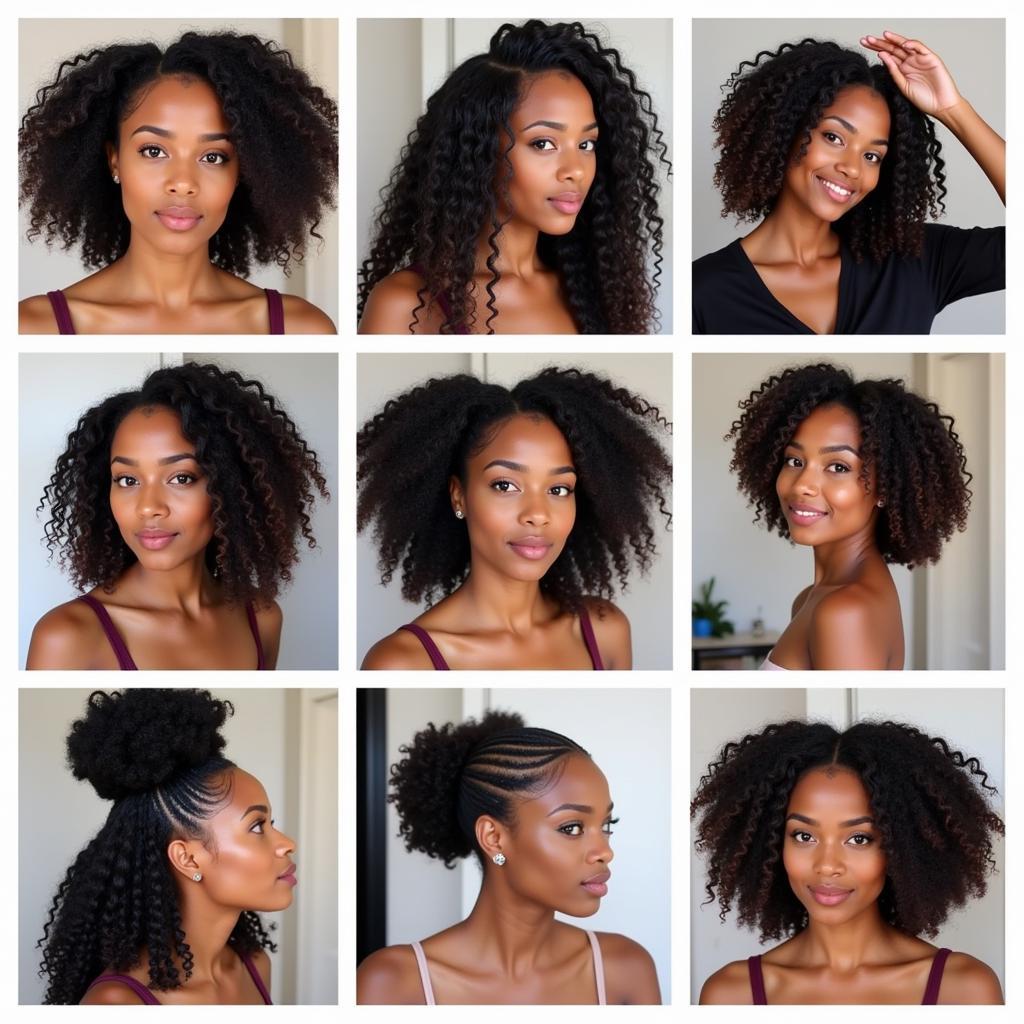 Various African American Curly Hairstyles