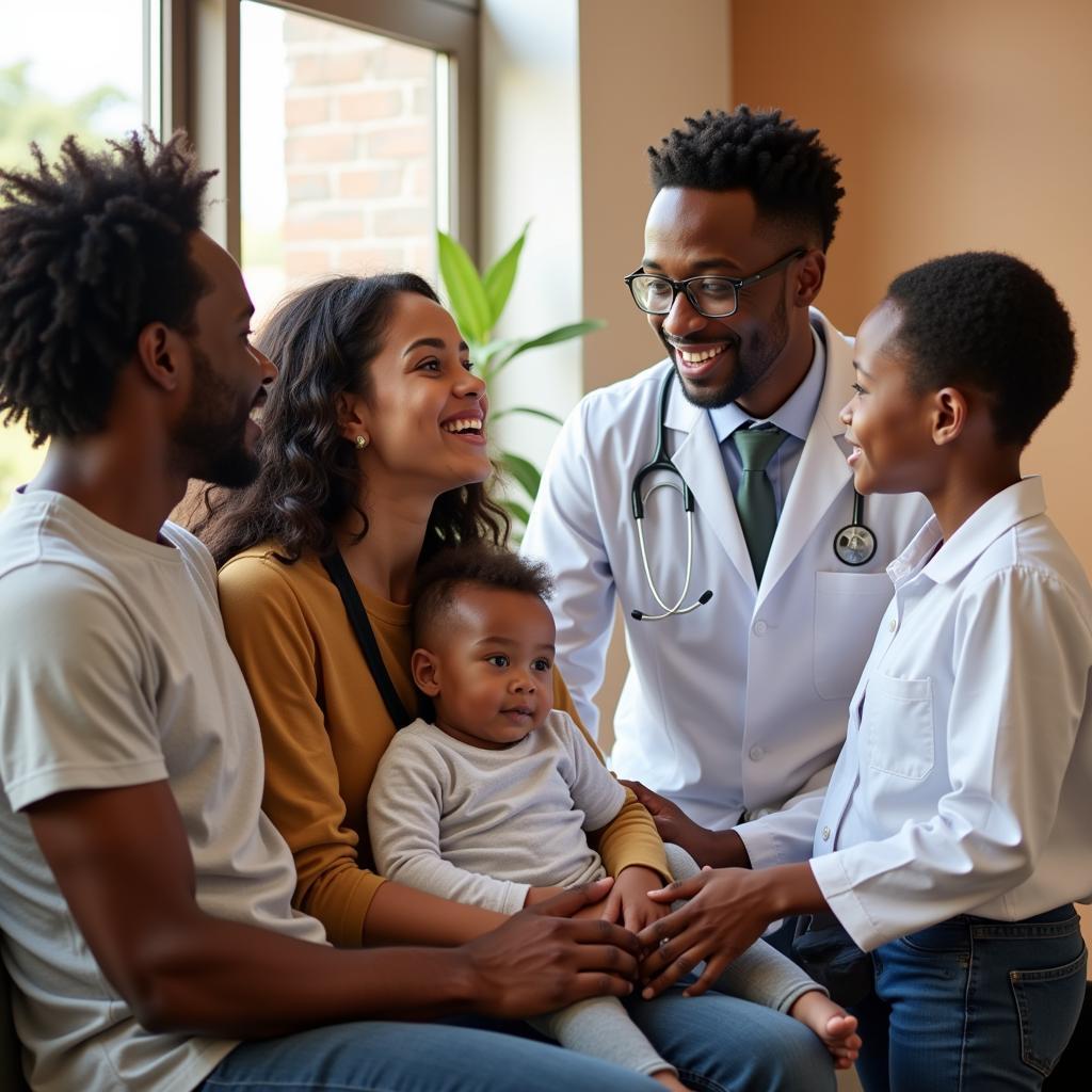 African American Family Doctor Visit