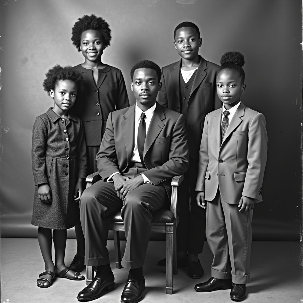 African American Family Portrait in the Early 20th Century