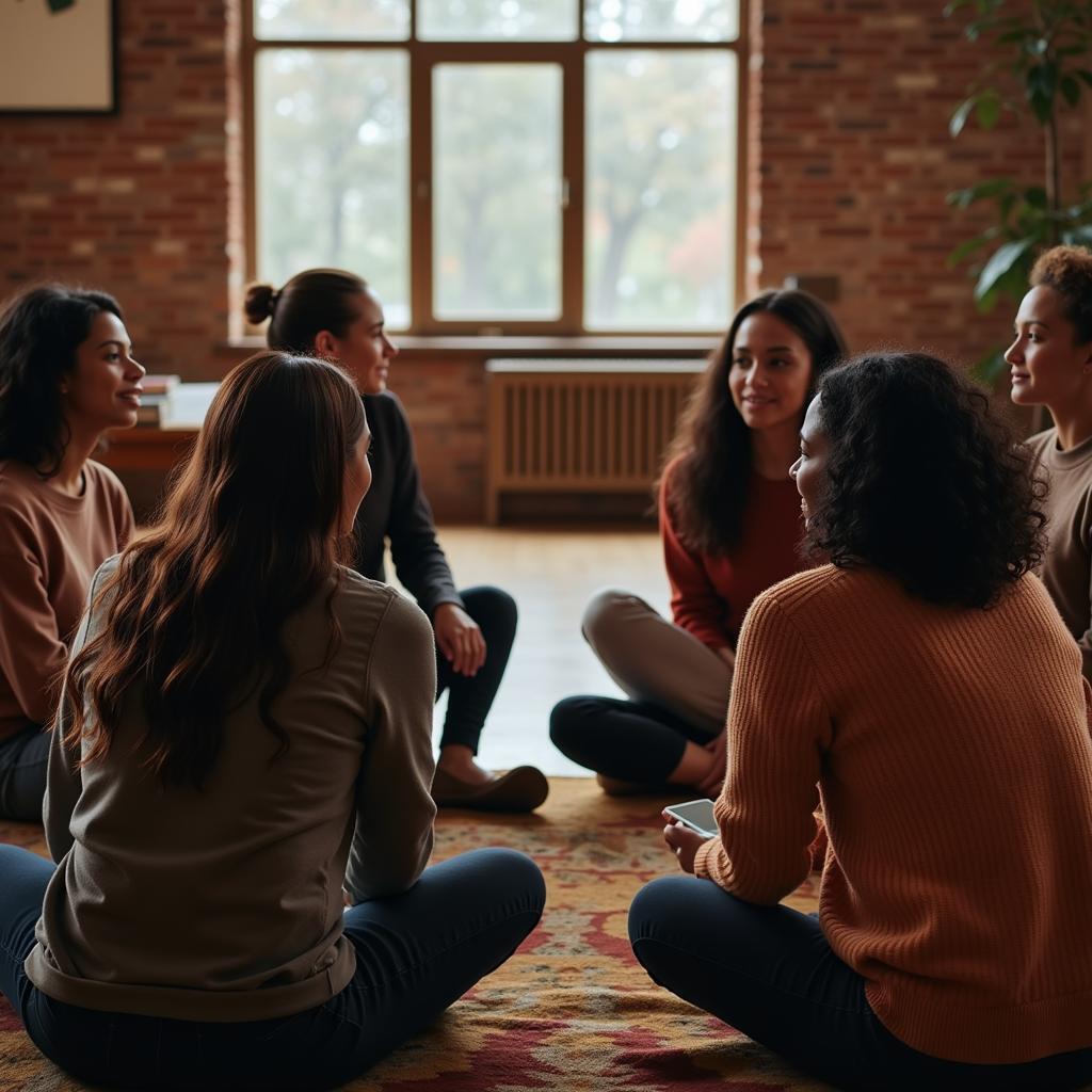 African American Girls in a Support Group