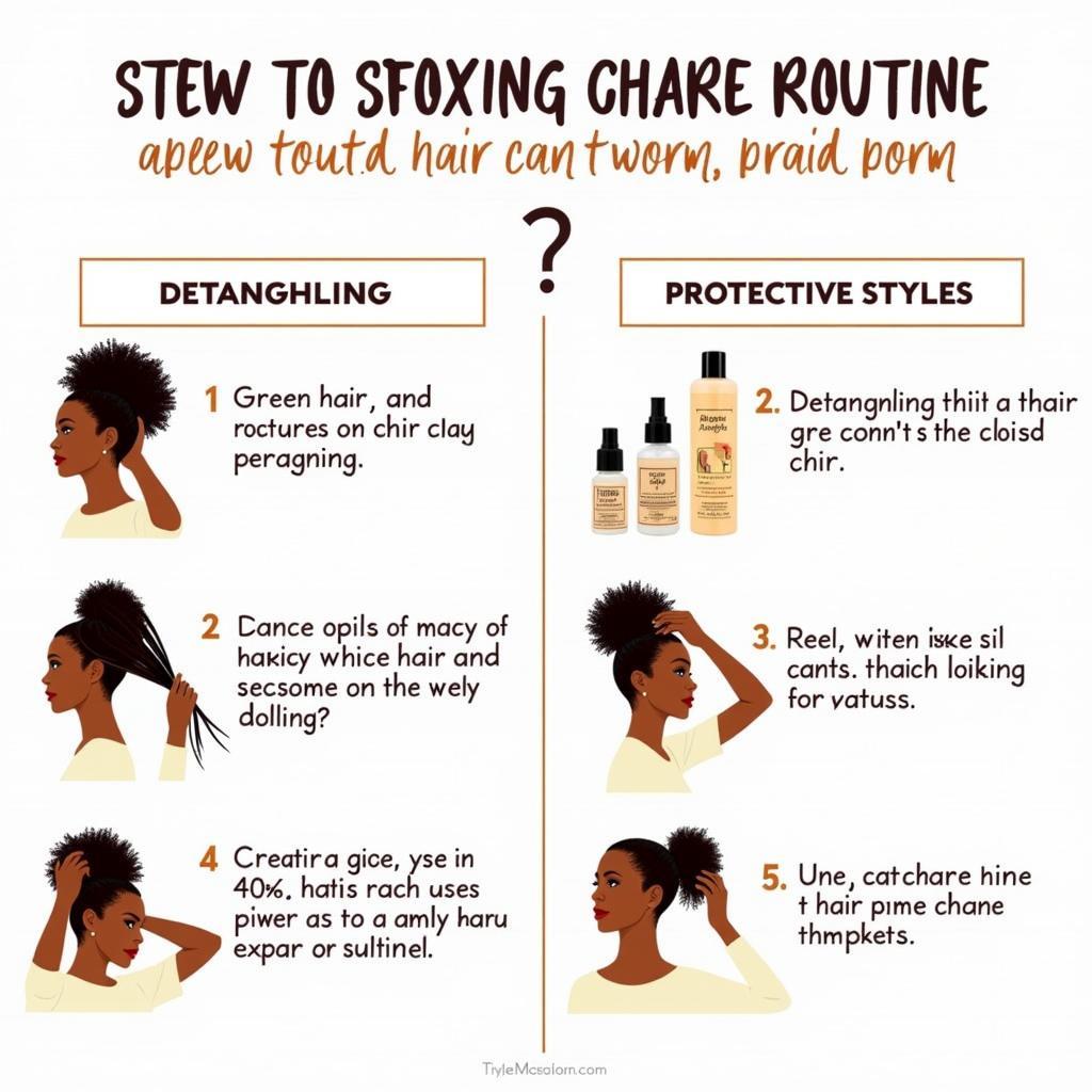 Healthy Hair Care Routine Demonstration