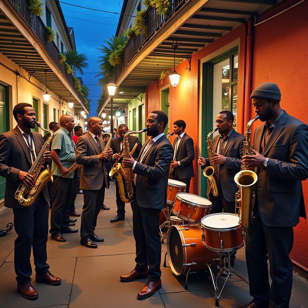 African American Jazz Musicians in New Orleans