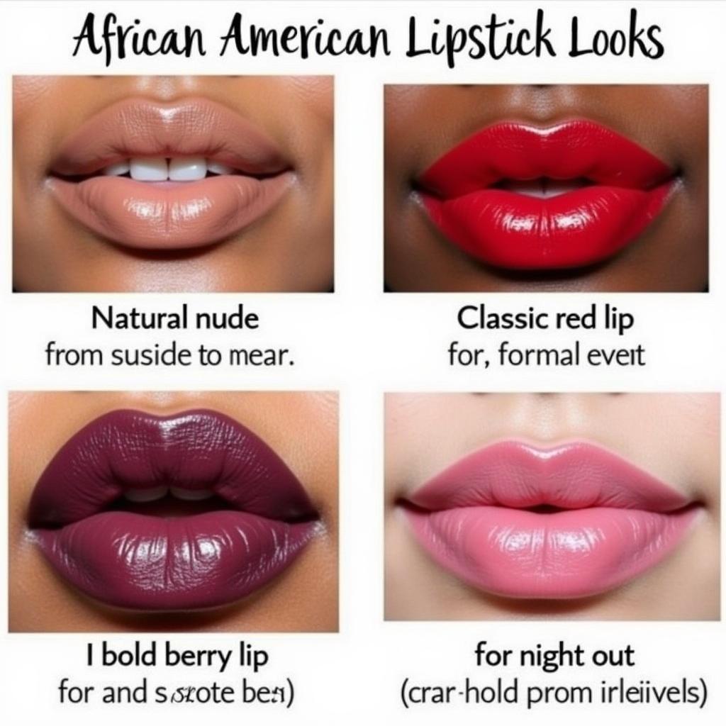 African American lipstick choices for various occasions