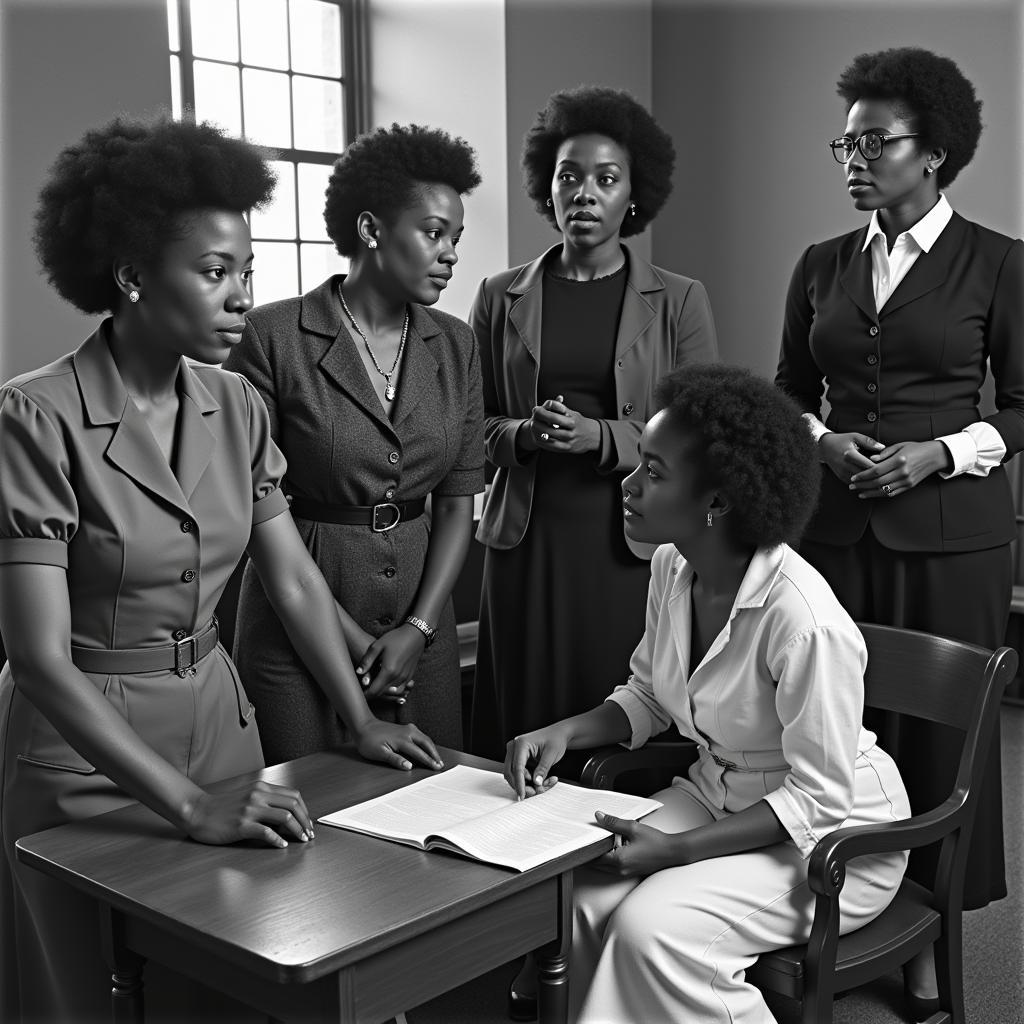 African American Maids and the Civil Rights Legacy: A representation of the unsung heroes of the Civil Rights Movement, highlighting the contributions of African American maids.