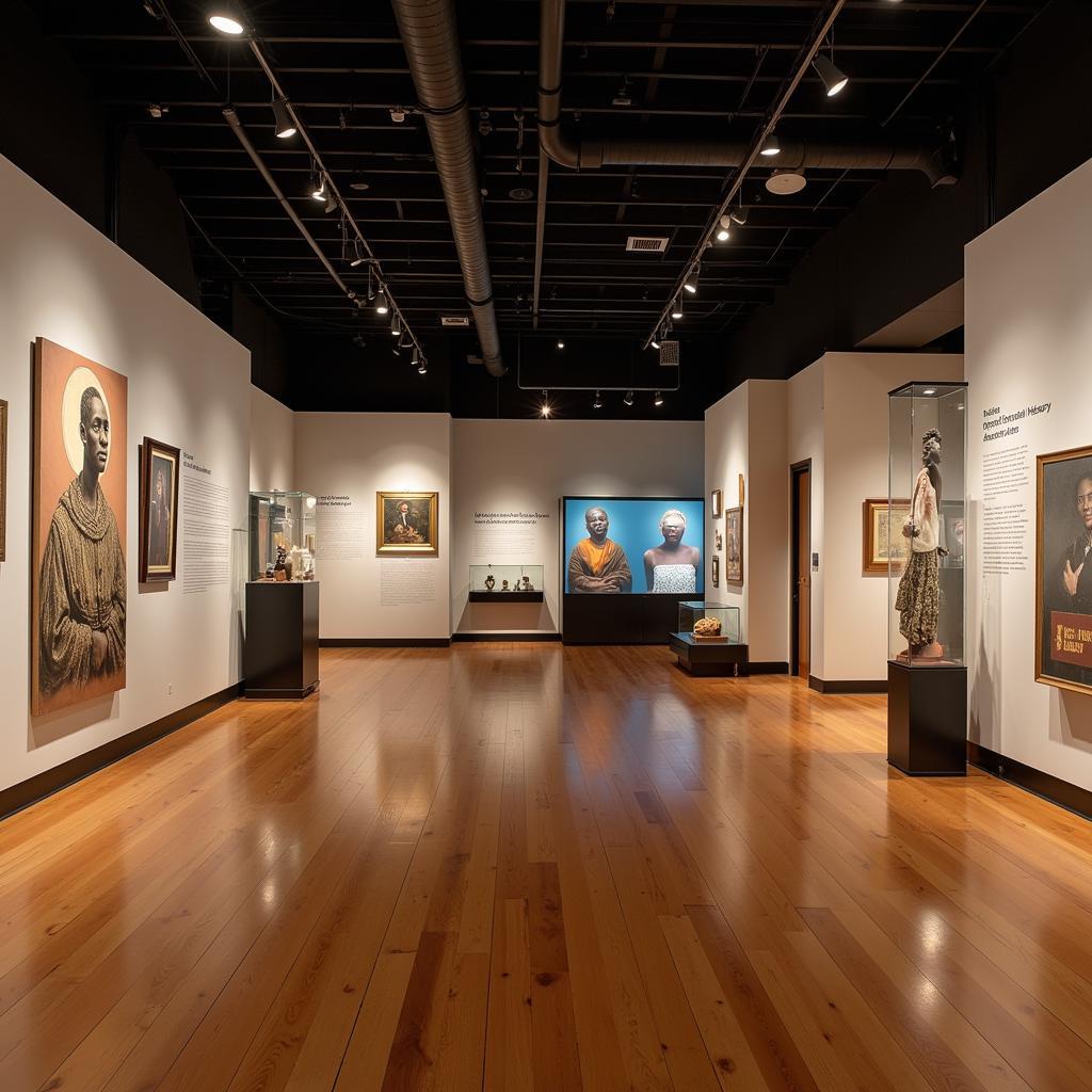 Interior view of the African American Museum in Memphis