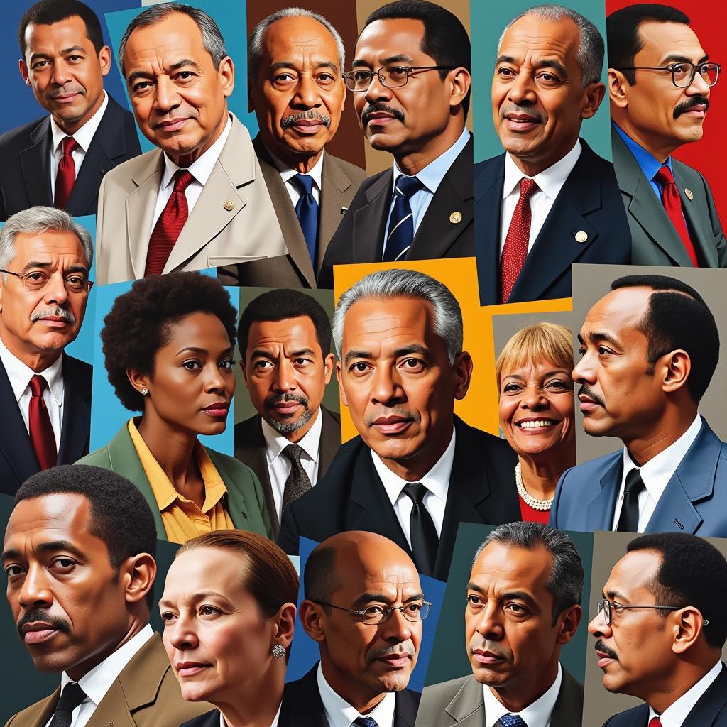 A collage of African American Nobel Laureates