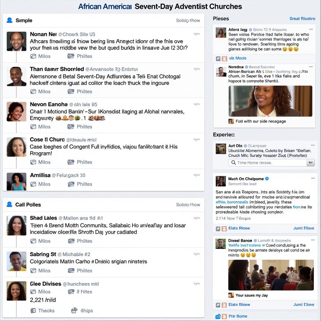 Connecting with an African American Seventh-Day Adventist Church through social media