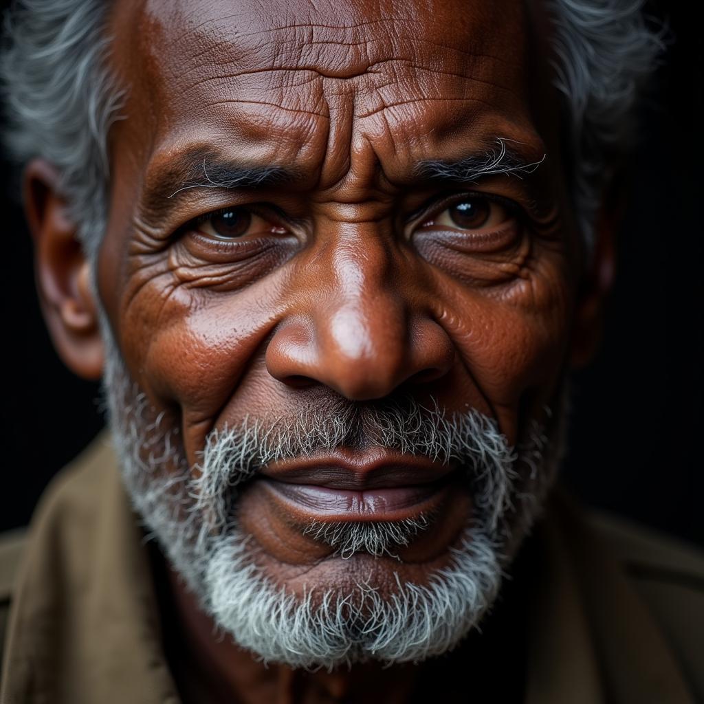 Portrait of an enslaved African American man