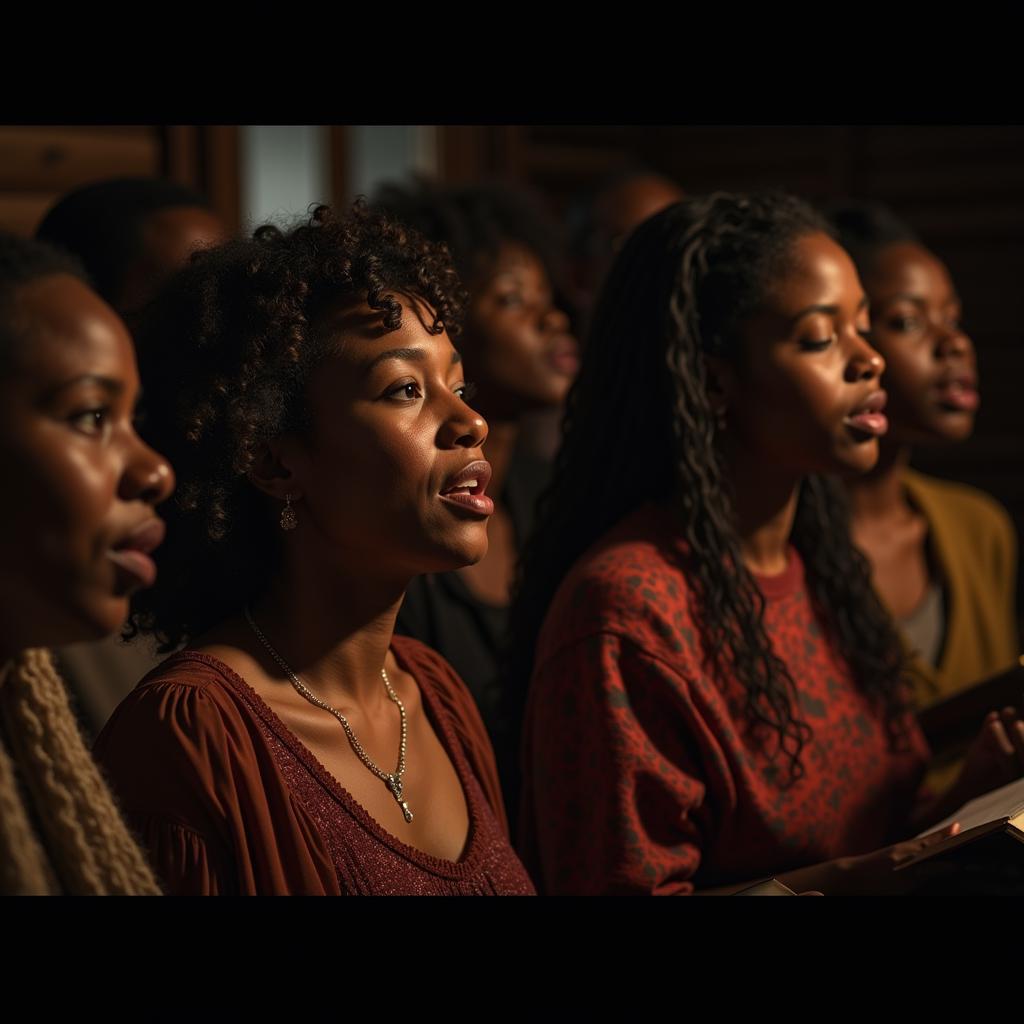 African American Slave Women Singing Spirituals