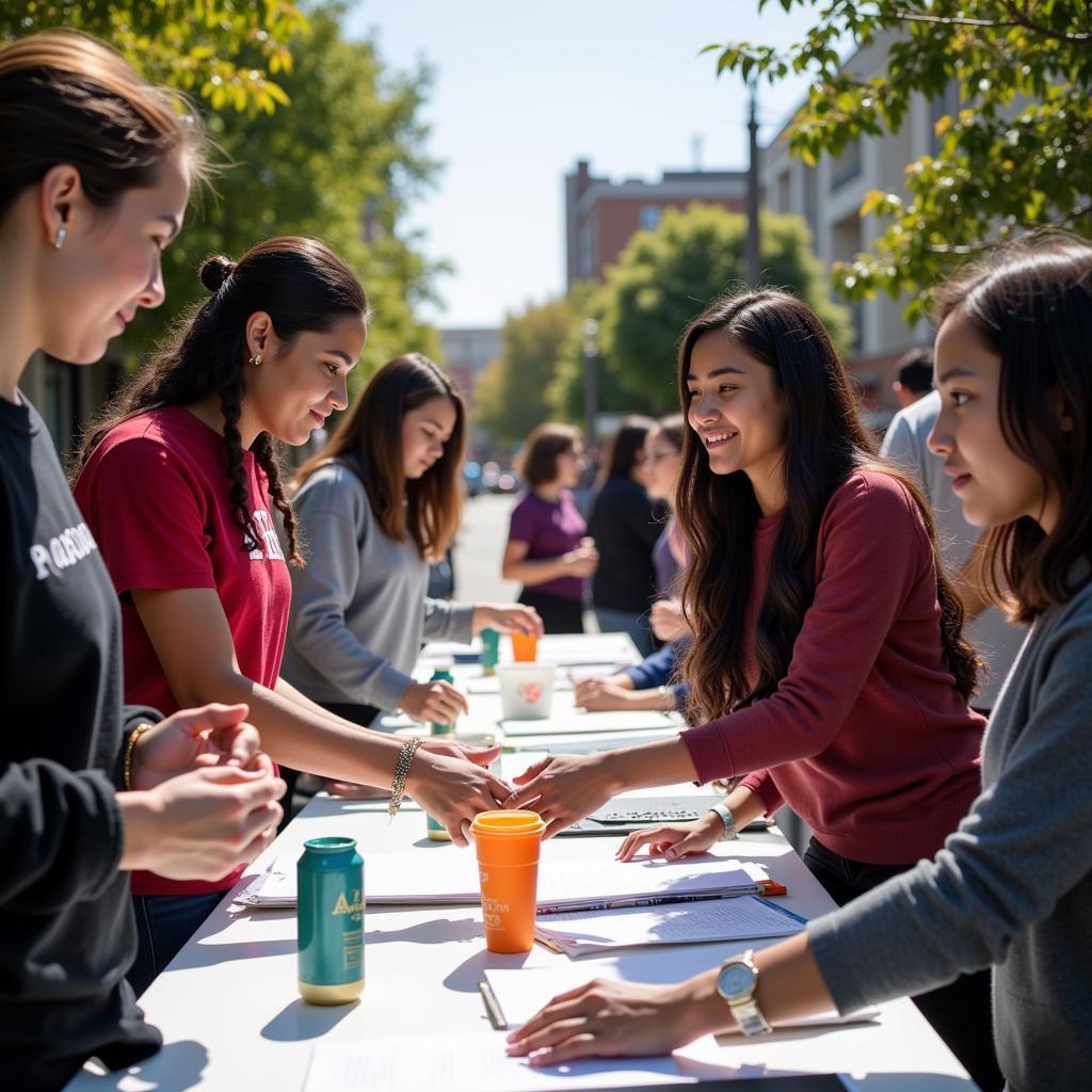 African American Studies Students Participating in a Community Event in Berkeley