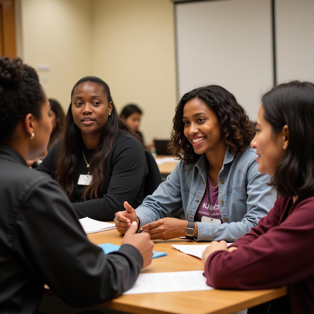 African American Studies Students Engaging in a Lively Classroom Discussion at UC Berkeley