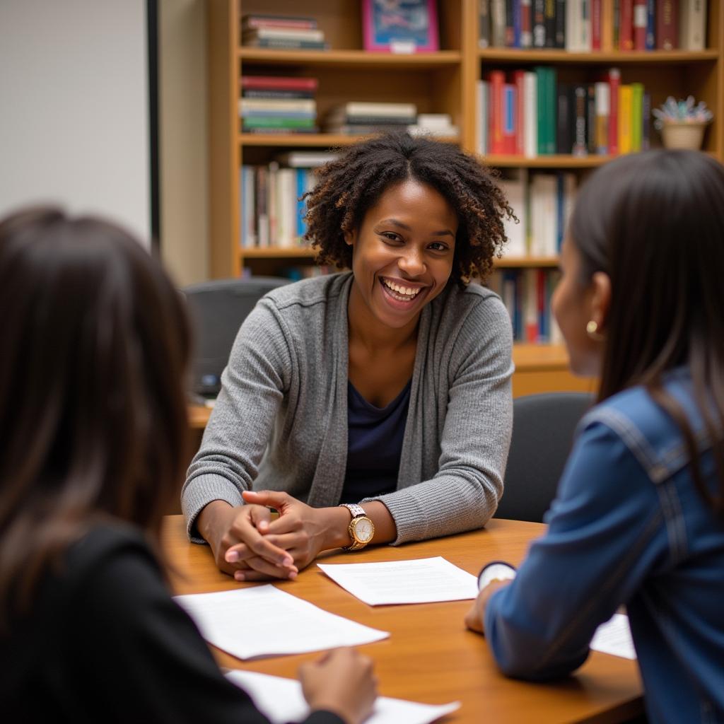 African American Studies Professor Lecturing in a University Classroom