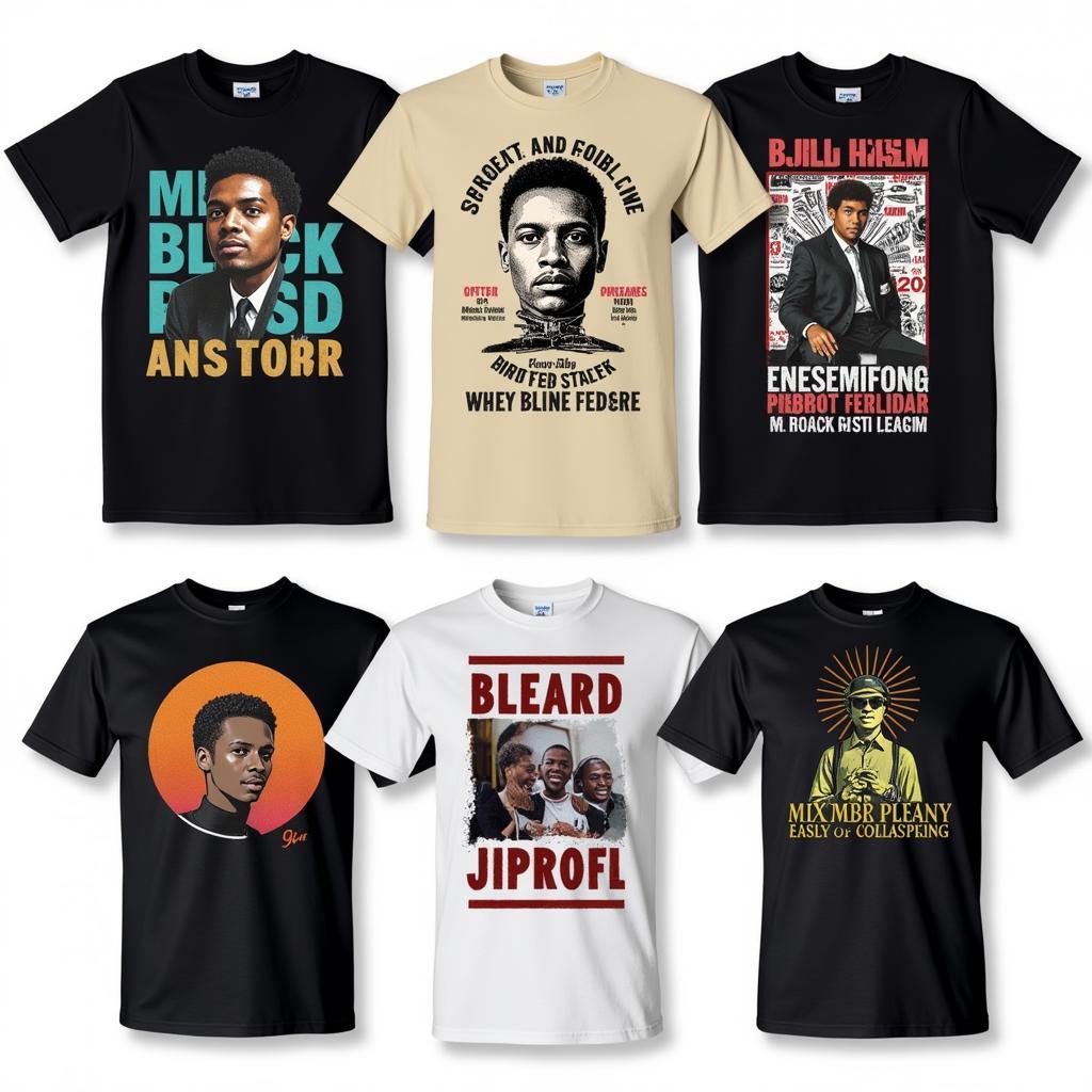 Various African American T-Shirt Styles