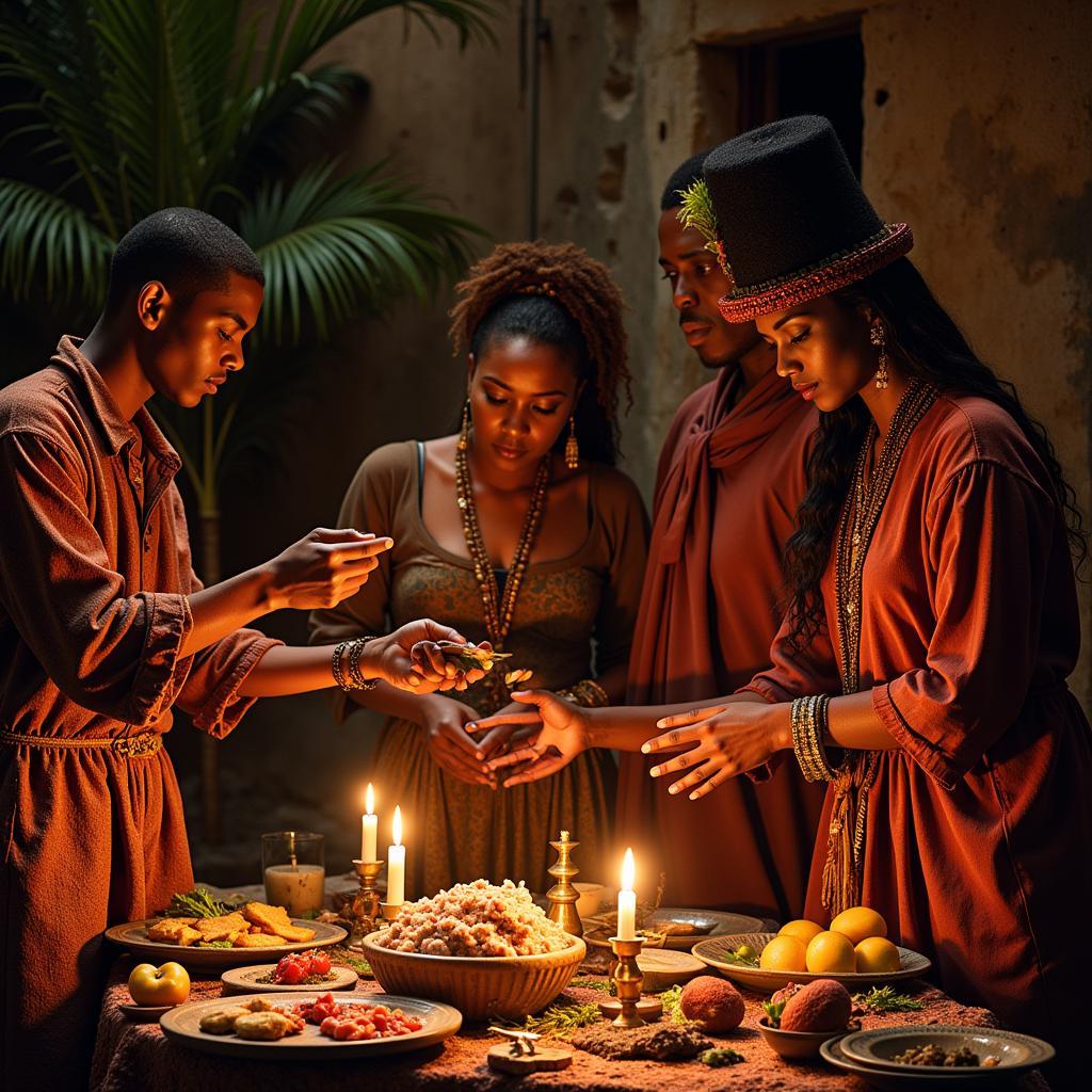 African American Voodoo Rituals Depiction