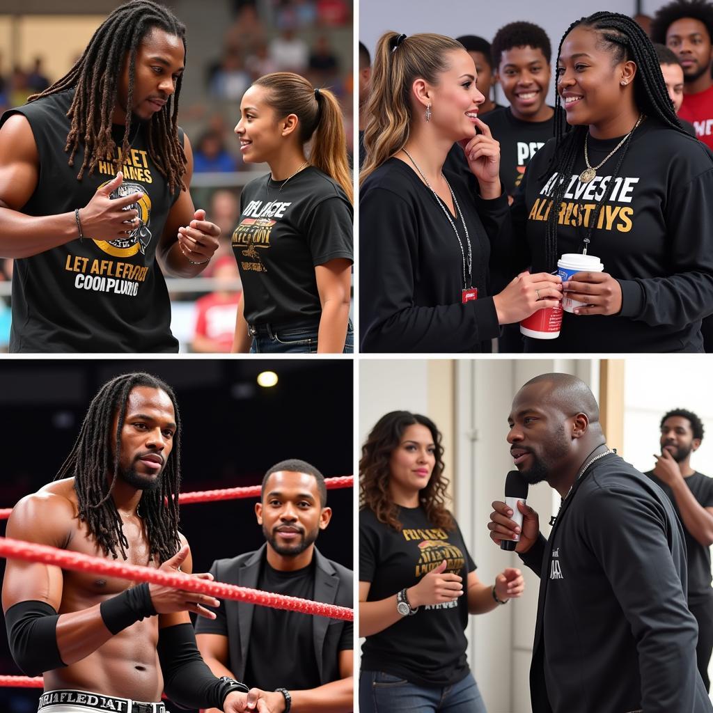 African American WWE Superstars and Community Impact