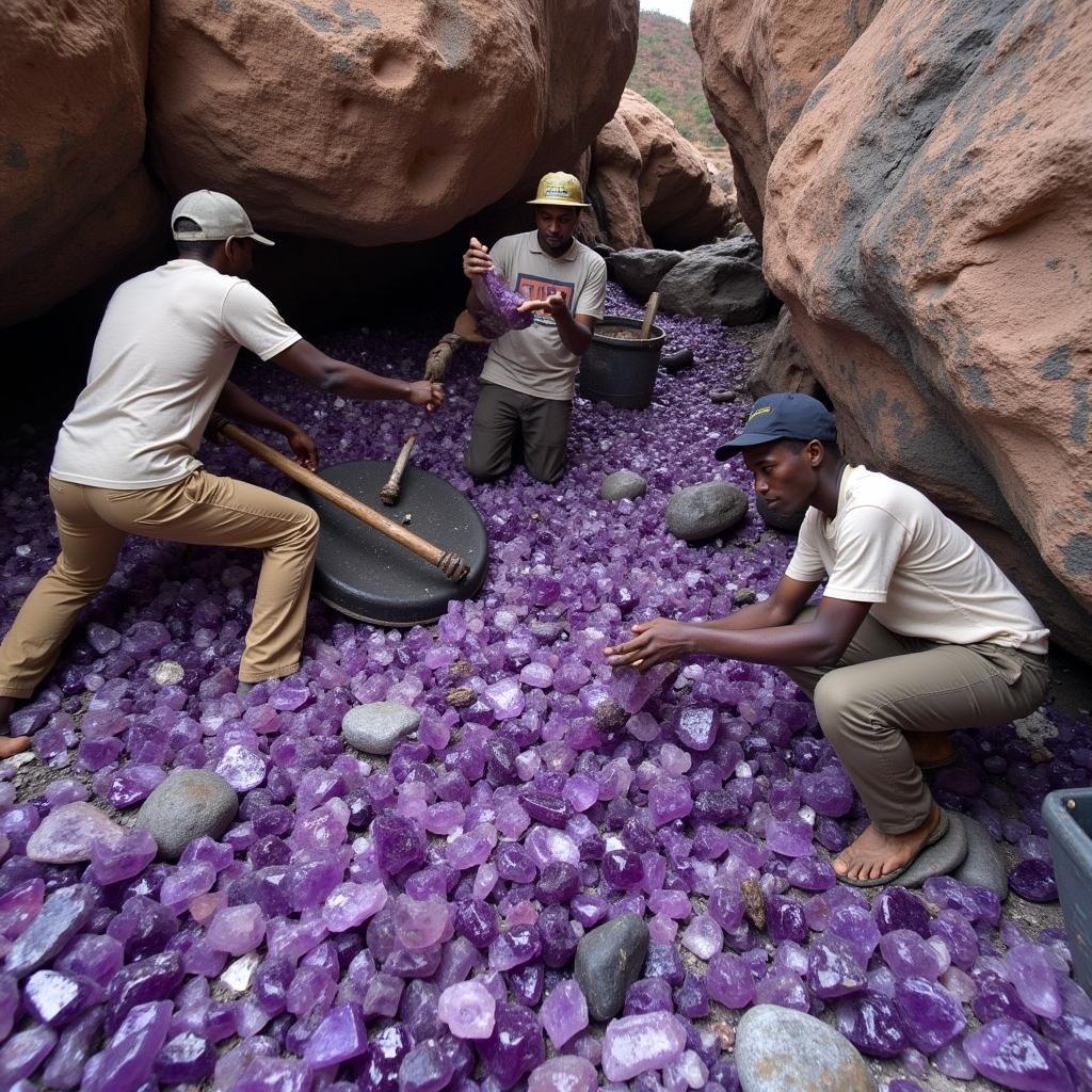 Zambian Amethyst Mine