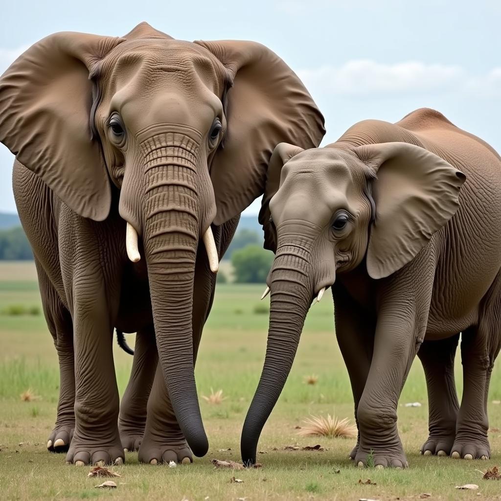 African and Asian Elephant Ear Comparison