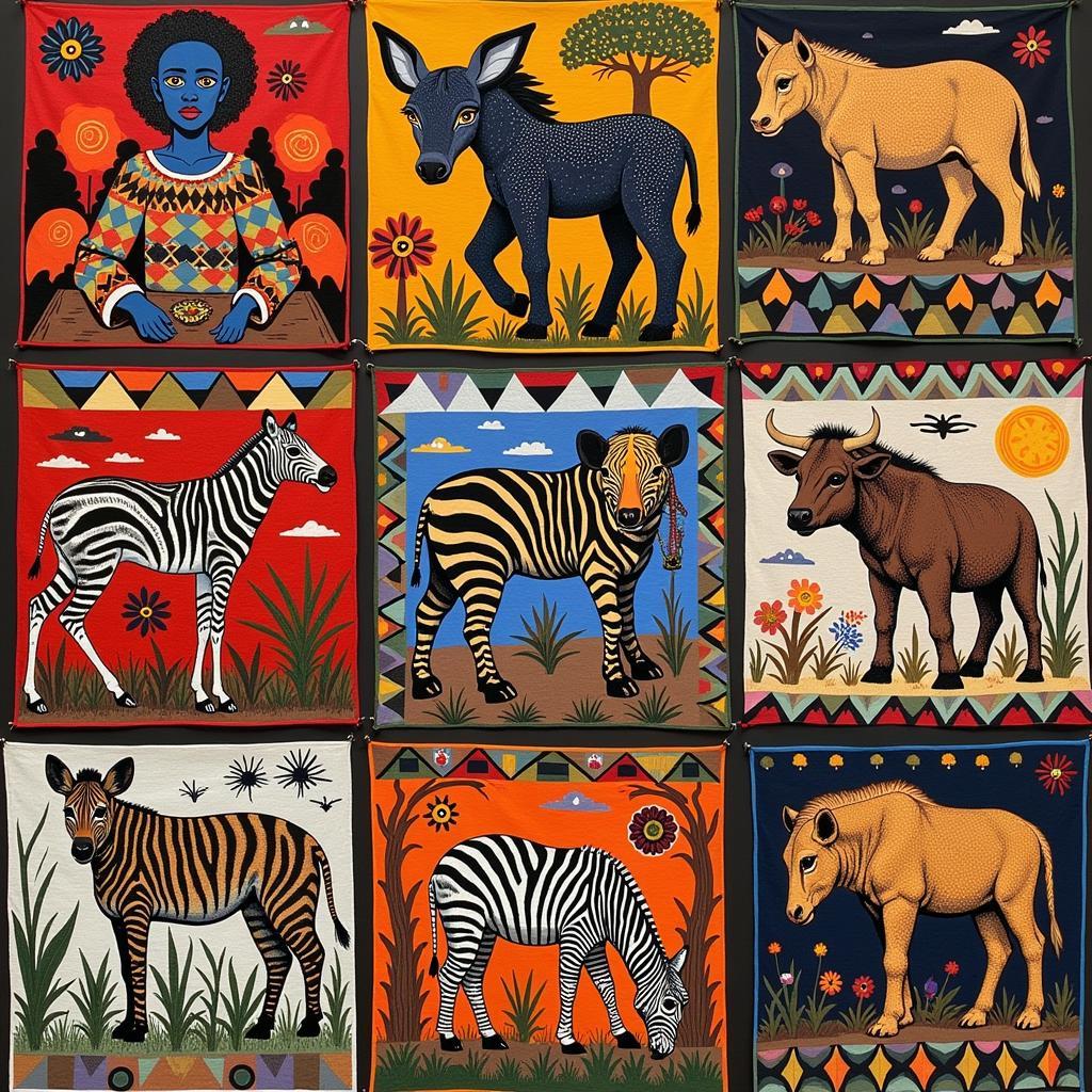 Regional Styles of African Animal Tapestry